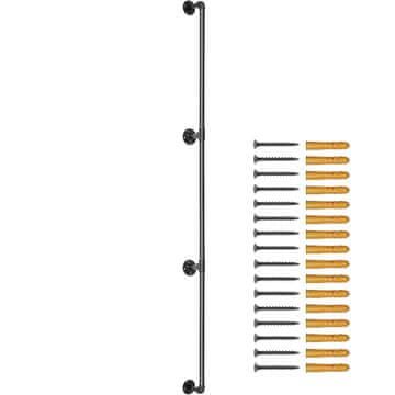 VEVOR Ručka za stepenice 335.3 cm Crna
