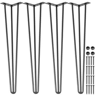VEVOR Noge za stol, 40.6 cm, crne, Hairpin