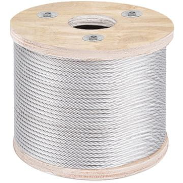 VEVOR Čelično užad 7x19 konstrukcija 76 m 4.8 mm srebrna