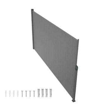 VEVOR Sklopivi bočni tend 160x300 cm sivi