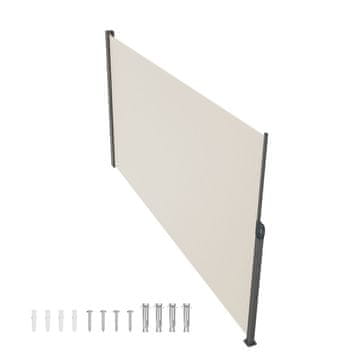 VEVOR Sklopivi bočni tend 160x300 cm bež
