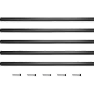 VEVOR Balustrade za terasu 101 kom, 66x1.9 cm, crne boje
