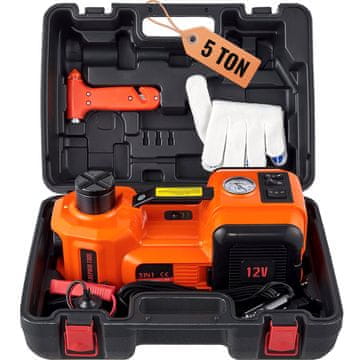 VEVOR Električni hidraulični dizalica za auto 5 tona 12V 155x450 mm