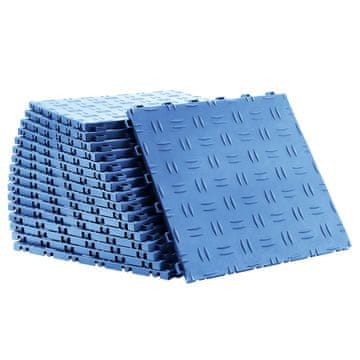 VEVOR Podne pločice za garažu 305x305x13.4 mm plave boje