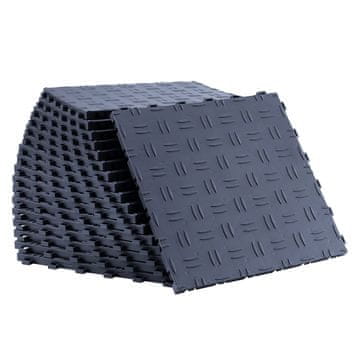 VEVOR Podne pločice za garažu 305x305x13.4 mm siva