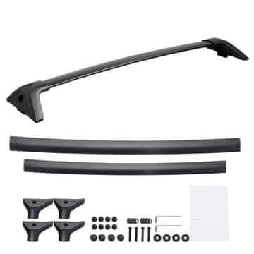 VEVOR Krovni nosači poprečni 1120x218x115 mm Crni