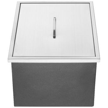 VEVOR Hladnjak za led 55.9x43.2x30.5 cm Srebrni