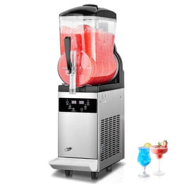 VEVOR Aparat za sladoled s jednim spremnikom 12L, uređaj za smrznute napitke, 205x558x810 mm