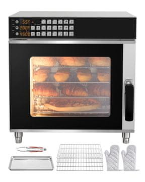 VEVOR Konvekcijska pećnica 58L 600x745x606 mm Nehrđajući čelik
