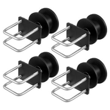 VEVOR Set okova za kliznu kapiju 150x293.6 mm Crni