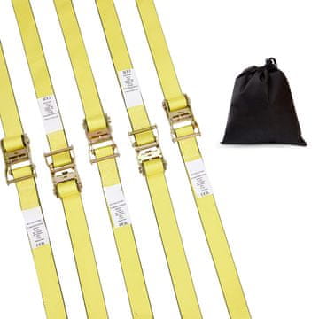 VEVOR Set od 8 remena s polugom za stezanje 0.05x4.6 m, nosivost 1995.8 kg, za teške uvjete