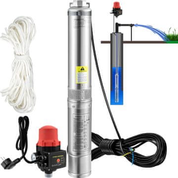 VEVOR Potopna pumpa za duboke bunare 3.5SDM4/11 8.9 cm 20 m nehrđajući čelik