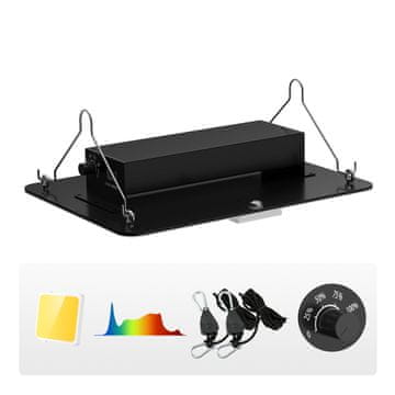 VEVOR LED svjetlo za uzgoj 150W PGL-C1 30x40x12 cm s mogućnošću prigušivanja