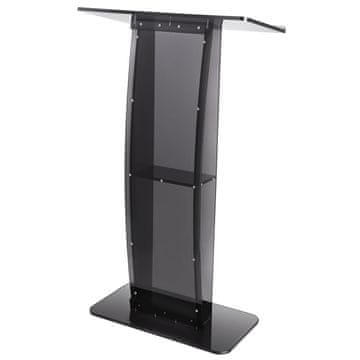 VEVOR Postolje 119 cm visoki akrilni stalak s policom za pohranu 685x330x1198 mm crni