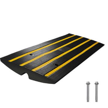 VEVOR Rampu za rubnik 122x40.5x6.5 cm Crna Teška guma