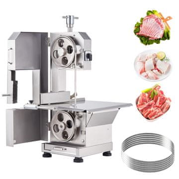 VEVOR Tračna pila za meso 560x525x960 mm nehrđajući čelik