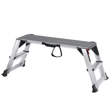VEVOR Sklopiva radna platforma 128x30x48.7 cm nosivost 299.4 kg aluminij