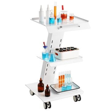VEVOR Kolica za laboratorij 510x407x742 mm Bijela