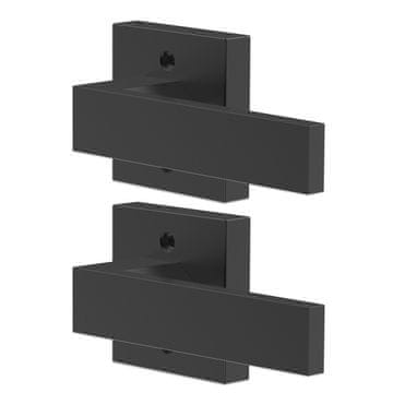 VEVOR Set kvake za vrata bez okretanja 145x65x54 mm crni
