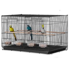 VEVOR Kavez za ptice 76x46.5x46.5 cm Crni