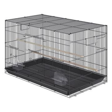 VEVOR Kavez za ptice 29.9x18.1x17.9 in Metalni stalak na kotačima