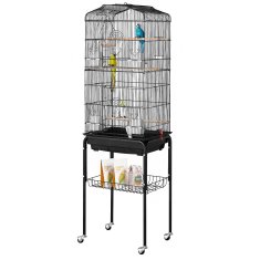 VEVOR Kavez za ptice 45.7x35.5x151 cm Crni