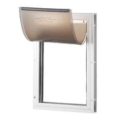 VEVOR Pasja vrata 21x30.3 cm bijela