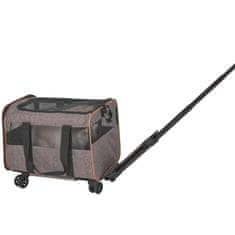 VEVOR Transporter za kućne ljubimce s kotačima 44.5x31x30 cm Sivi