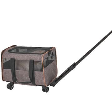 VEVOR Transporter za kućne ljubimce s kotačima 44.5x31x30 cm Sivi