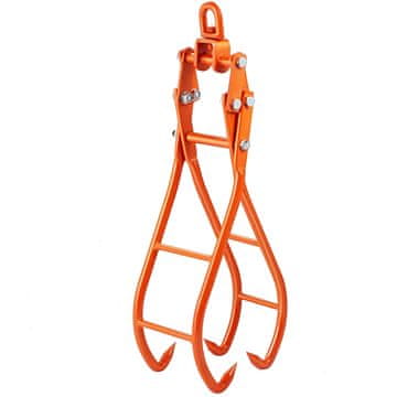 VEVOR Hvataljka za trupce s 4 kandže, kuka za drvo, 850x322x215 mm, čelik