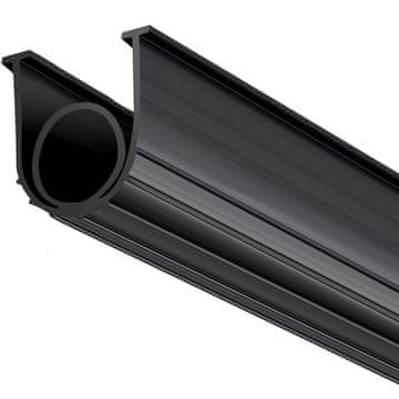 VEVOR Donja brtva garažnih vrata, U oblik, kombinacija O prstena, 6.1 m x 9.5 cm, crna