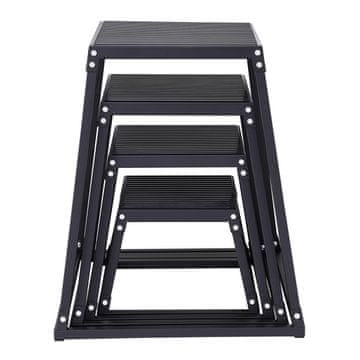 VEVOR Set pliometrijskih kutija za skakanje 445x445x305 mm Crna