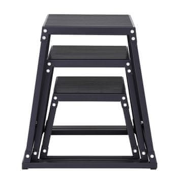 VEVOR Set pliometrijskih kutija za skakanje 445x445x305 mm Crna