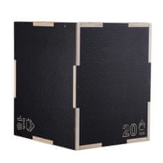 VEVOR Pliometrijska skakačka kutija 3 u 1 40x45x50 cm Crna