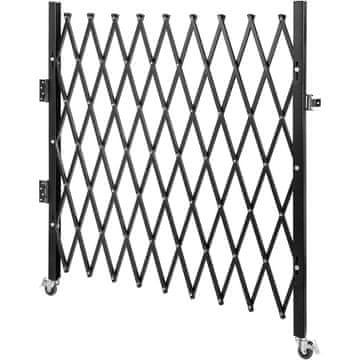 VEVOR Sigurnosna vrata jednokrila sklopiva 131x187.96 cm crna