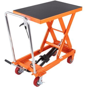 VEVOR Kolica s hidrauličnim podizačem, stol 815x505 mm, narančasta