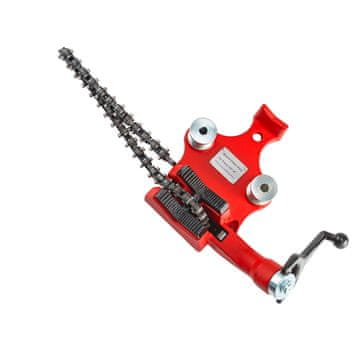 VEVOR Stega za cijevi Bench Chain Pipe Vise 3.2x127 mm kapacitet cijevi, crvena