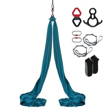 VEVOR Set viseće mreže za zračni joga 8x2.8 m zelena