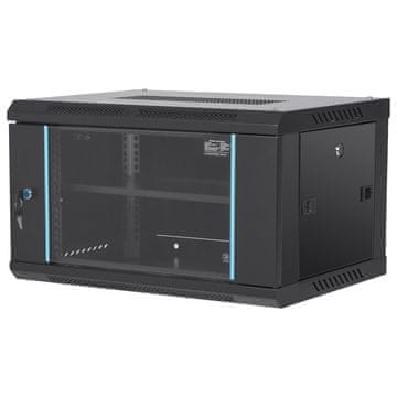 VEVOR Ormar za server 6U zidni nosač 35x45x60 cm crni