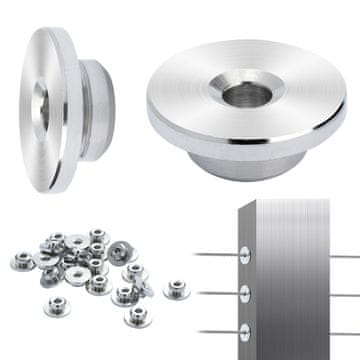 VEVOR Komplet za kabelsku ogradu 51 kom, zaštitne navlake za kotače 3.2 mm, 17x6.5 mm, crne