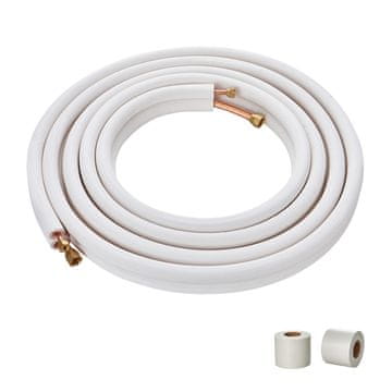 VEVOR Mini Split linijski set JSY-SS-SKU1 7620 mm 6.4x9.5 mm bakar s izolacijom
