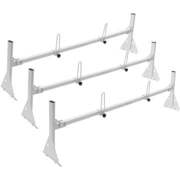 VEVOR Van nosač za krovne ljestve 3 šipke 1630x200x420 mm podesiv, nosivost 340 kg
