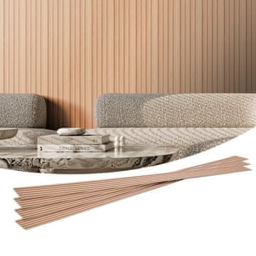 VEVOR Akustične zidne ploče 8 komada 2450x166x9 mm od jasena