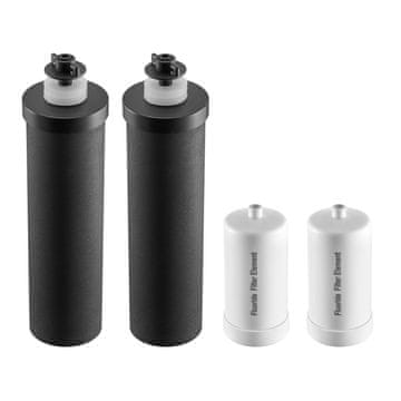 VEVOR Set za zamjenu filtera vode 2.4x9.6 cm i 2.7x6.3 cm, pakiranje od 4 komada