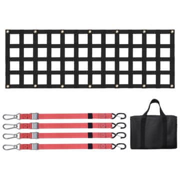 VEVOR Mreža za stražnja vrata 1390x470x7.5 mm Crna