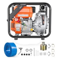 VEVOR Benzinska polutranska pumpa za vodu, prijenosna, promjer 50.8 mm