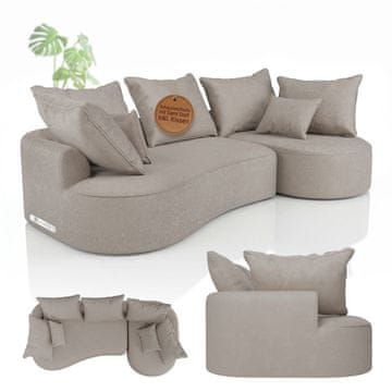 Homestar Sofa Tirano s tabureom desno, bež