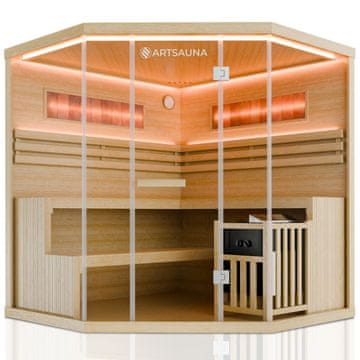 Homestar Sauna kabina Vantaa 180x180 cm prirodna