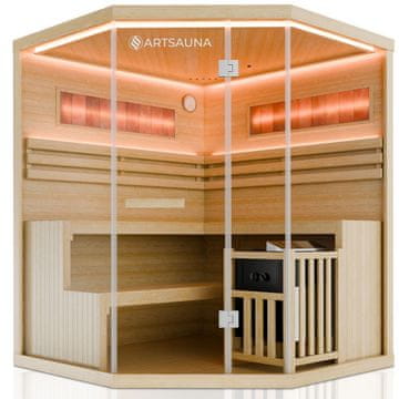 Homestar Sauna kabina Vantaa 160x160 cm prirodna