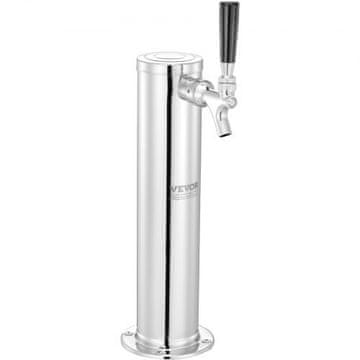 VEVOR Kegerator toranj komplet, jedan slavina, 17.1x11.5x43.5 cm, nehrđajući čelik